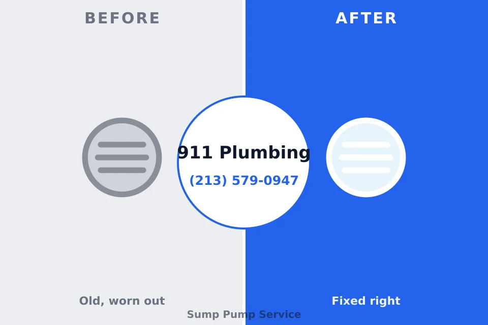 Before and after: plumbing repair Old Westbury, NY